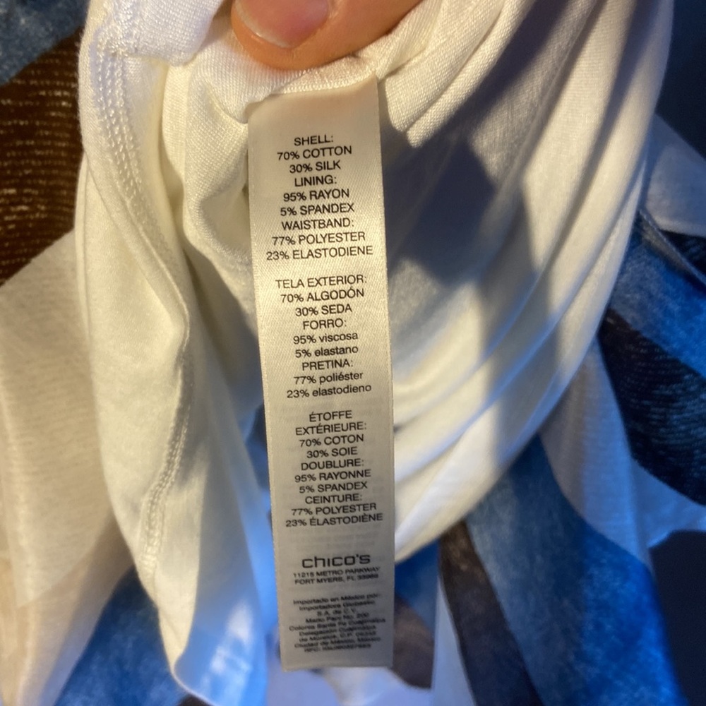 New. CHICO’S Tribal Stripes Skirt Size 0 US-4 - Picture 10 of 11